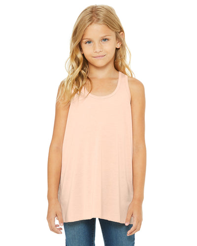 Breezy Youth Elegance: Bella + Canvas Flowy Racerback Tank