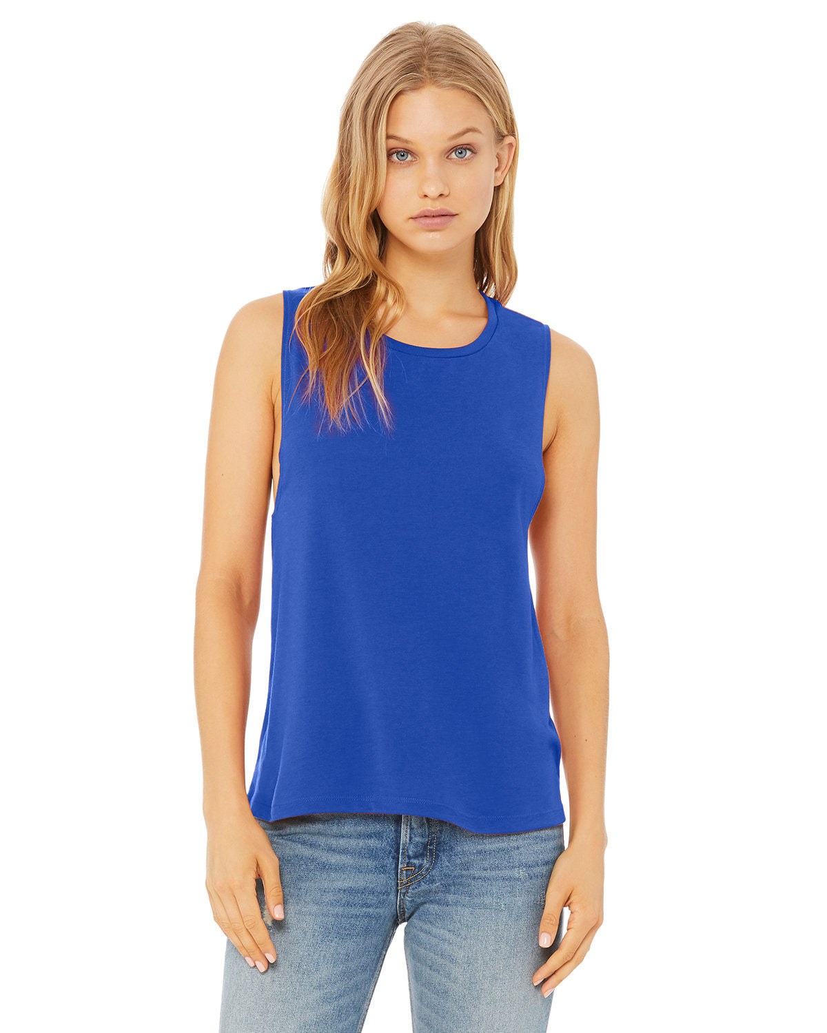 Bella + Canvas Flowy Scoop Muscle Tank: Effortless Style for Women