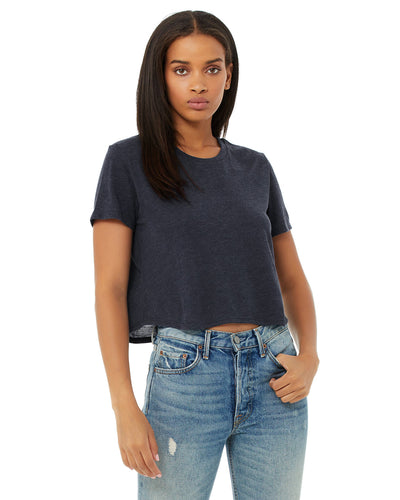 Bella + Canvas Flowy Cropped T-Shirt: Trendy Comfort for Women