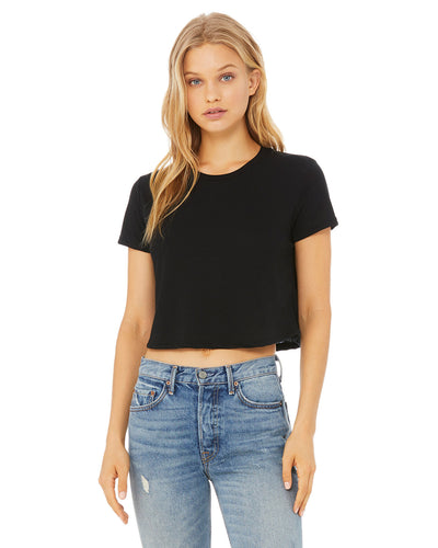 Bella + Canvas Flowy Cropped T-Shirt: Trendy Comfort for Women