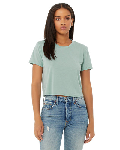 Bella + Canvas Flowy Cropped T-Shirt: Trendy Comfort for Women