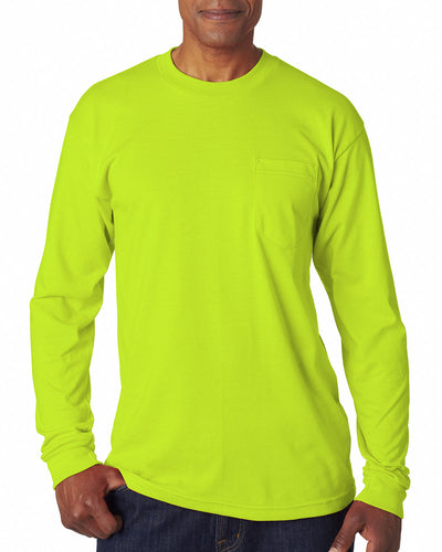 Adult Long-Sleeve T-Shirt with Pocket