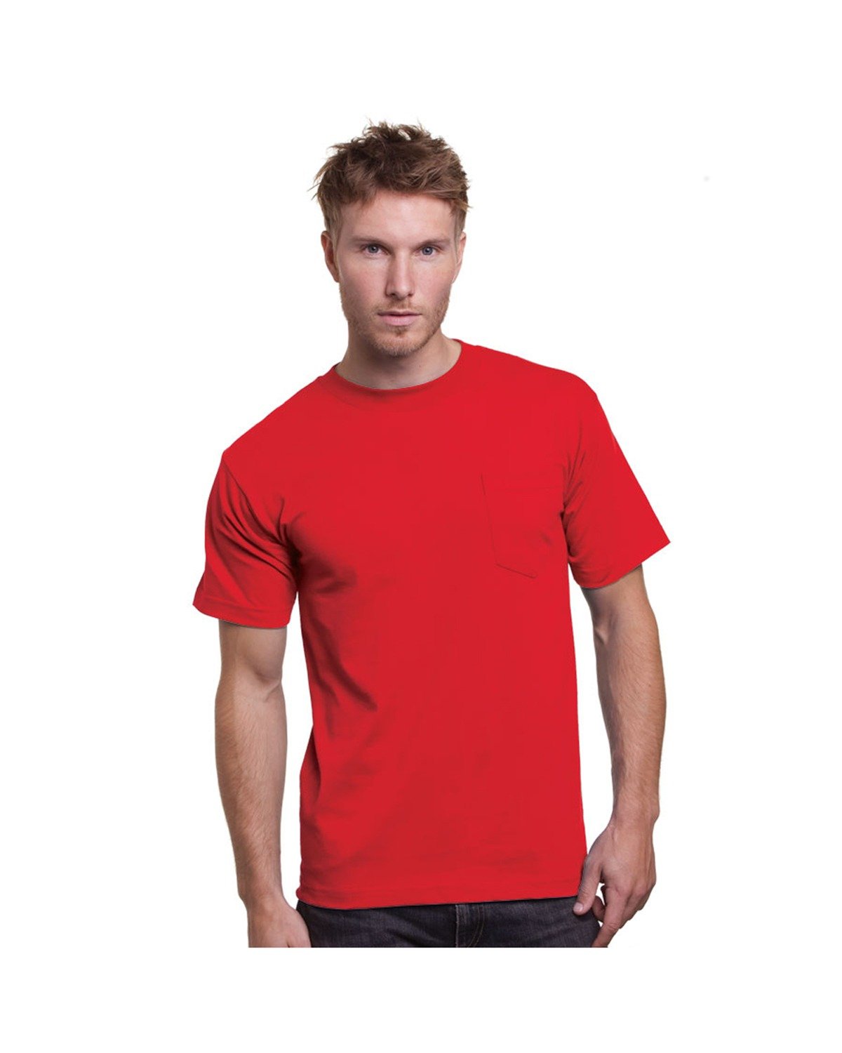 Bayside Adult 6.1 oz. Cotton Pocket T-Shirt