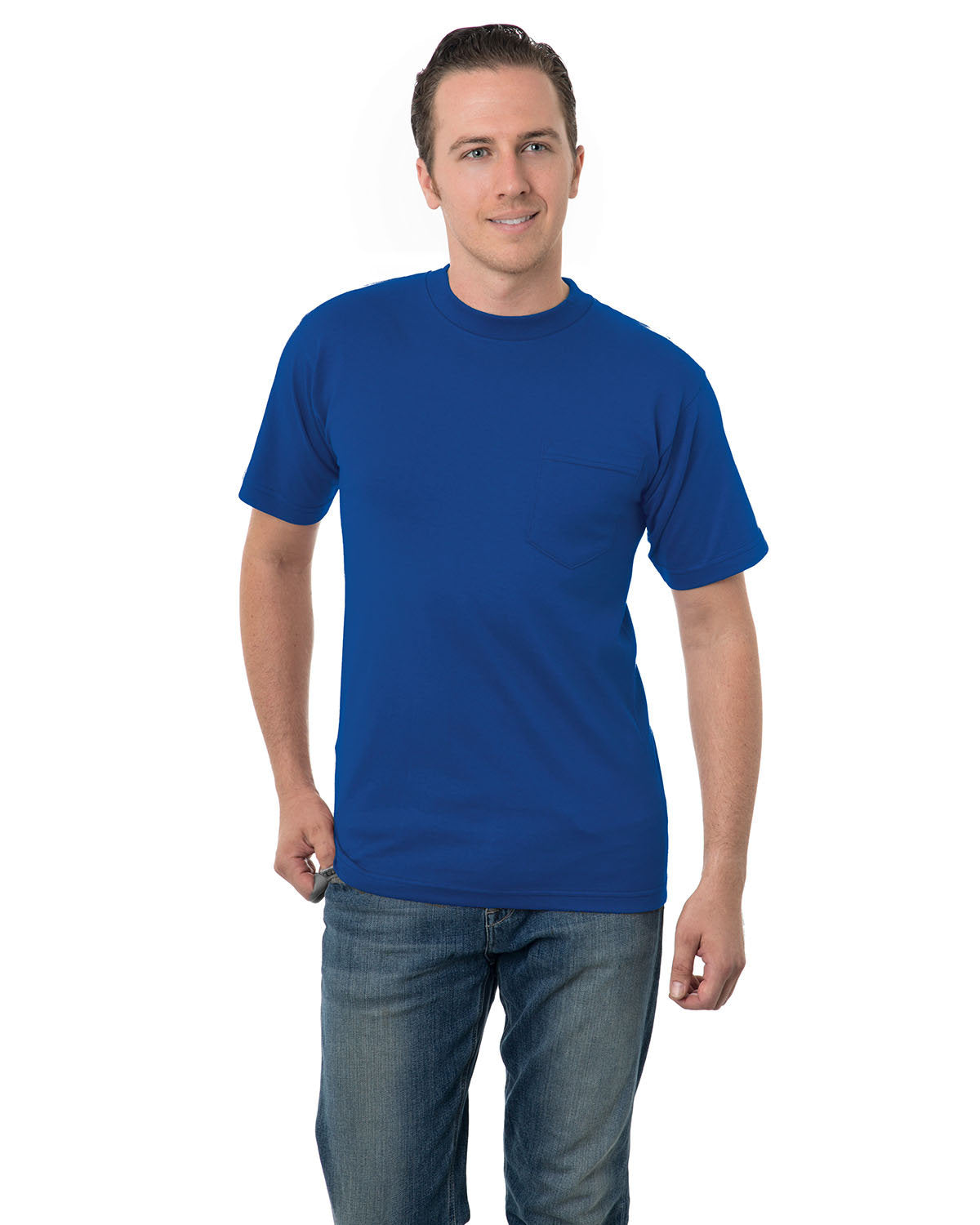 Bayside Adult 6.1 oz. Cotton Pocket T-Shirt