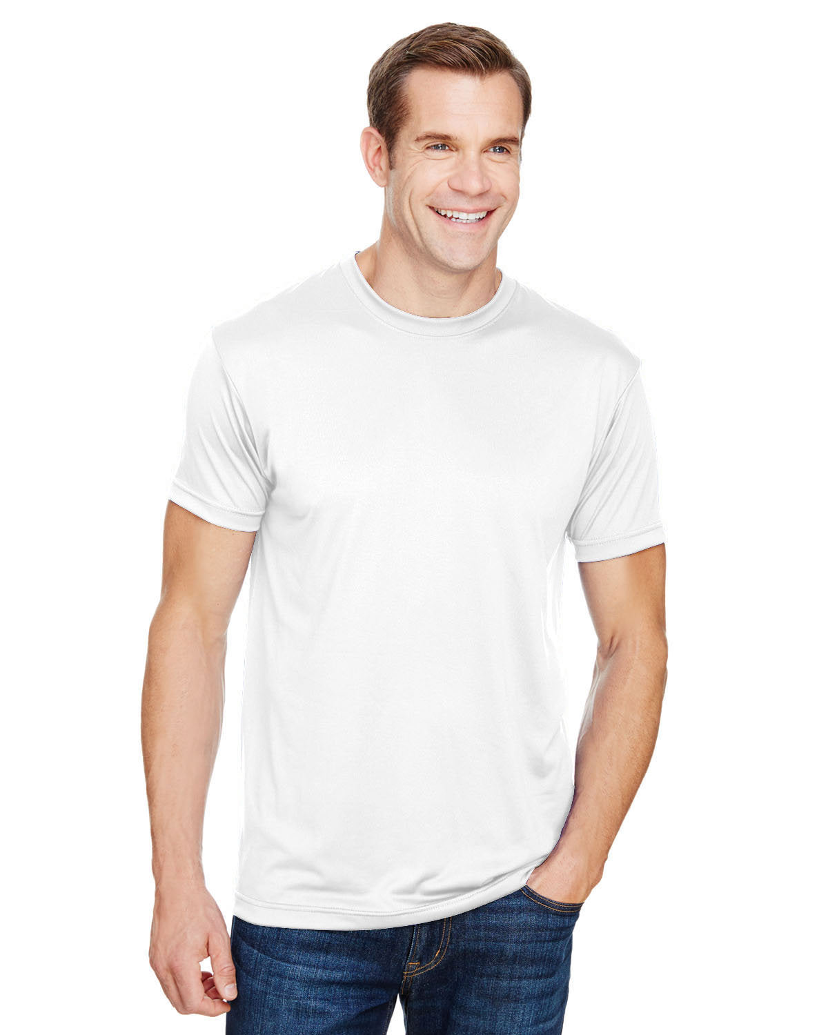 Bayside Men 4.5 oz., Polyester Performance T-Shirt