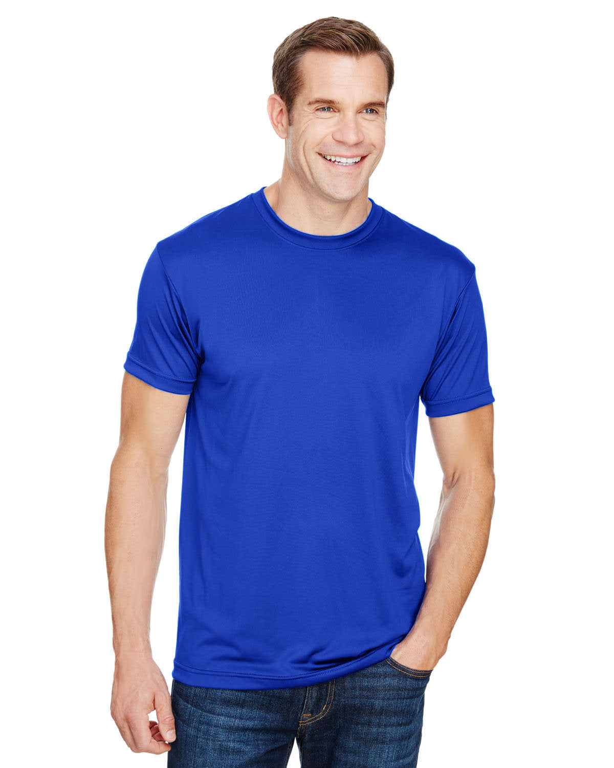 Bayside Men 4.5 oz., Polyester Performance T-Shirt