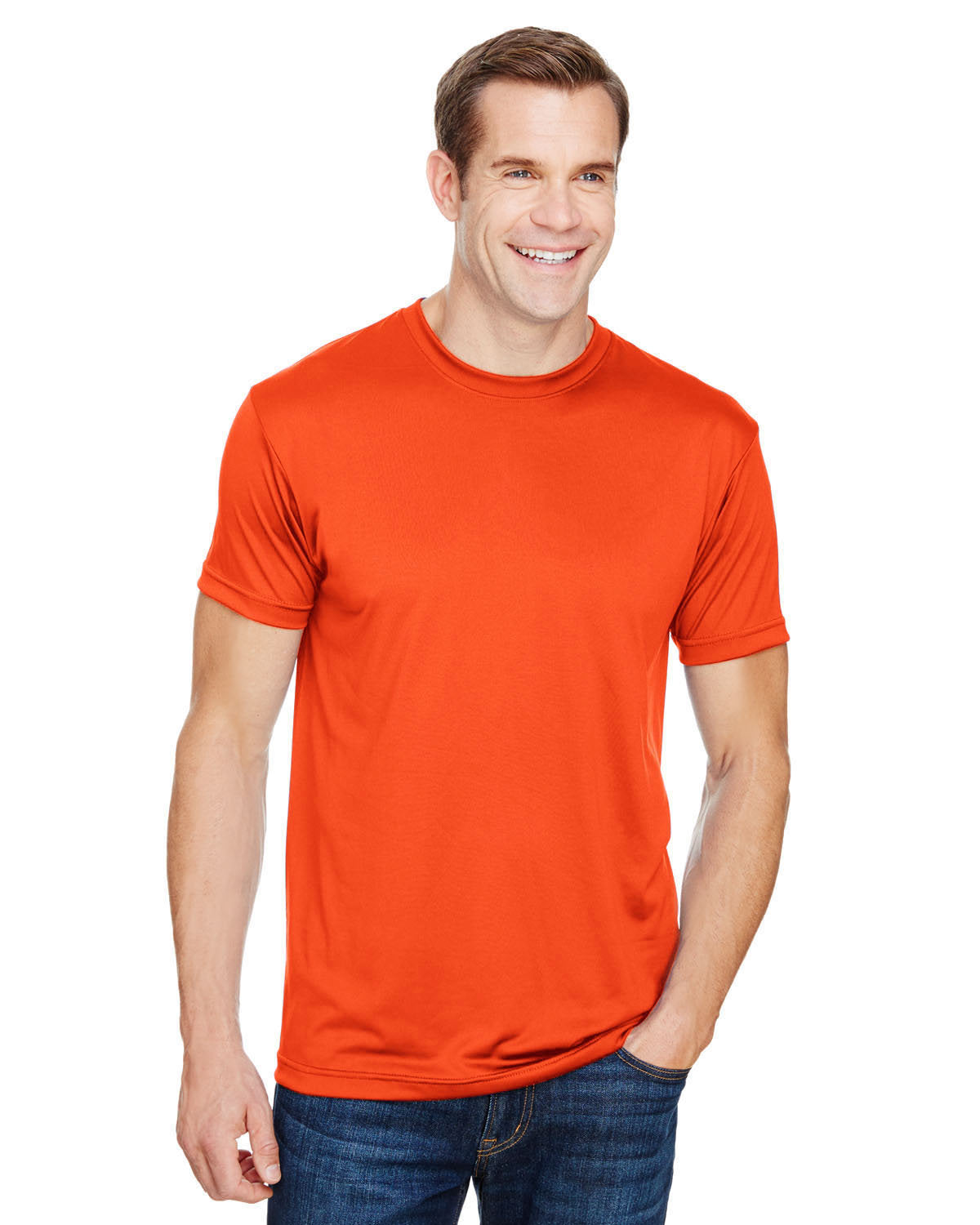 Bayside Men 4.5 oz., Polyester Performance T-Shirt