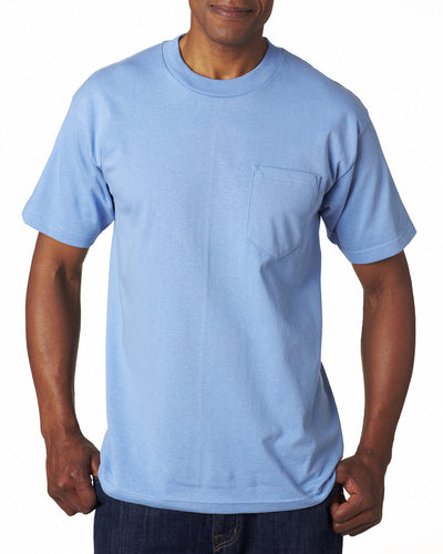 Bayside Adult 6.1 oz., 100% Cotton Pocket T-Shirt