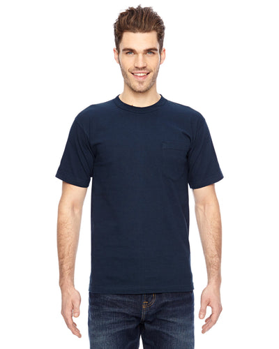 Bayside Adult 6.1 oz., 100% Cotton Pocket T-Shirt