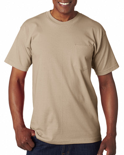 Bayside Adult 6.1 oz., 100% Cotton Pocket T-Shirt