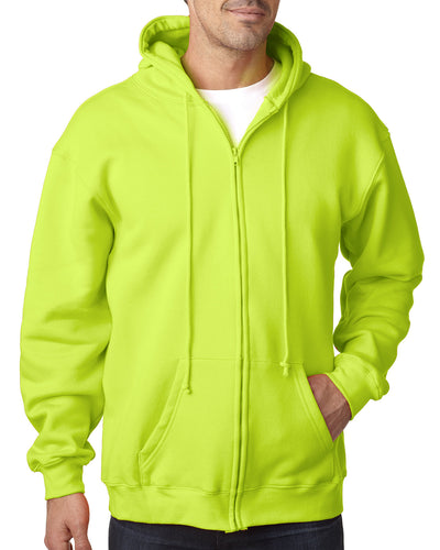 Bayside Adult 9.5 oz., 80% Cotton/20% Polyester Full-Zip Hooded Sweatshirt