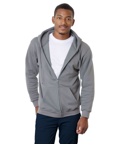 Bayside Adult 9.5 oz., 80% Cotton/20% Polyester Full-Zip Hooded Sweatshirt