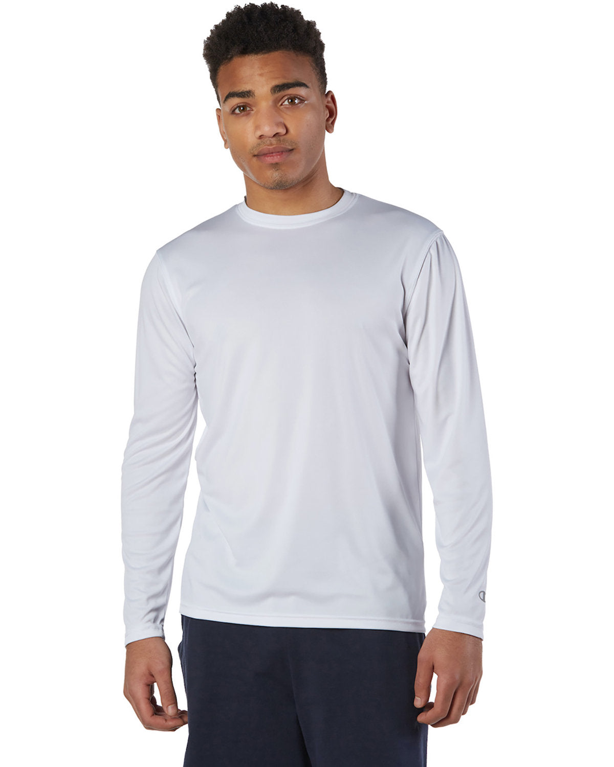 Champion Performance: The Adult 4.1 oz. Double Dry® Long-Sleeve Interlock T-Shirt