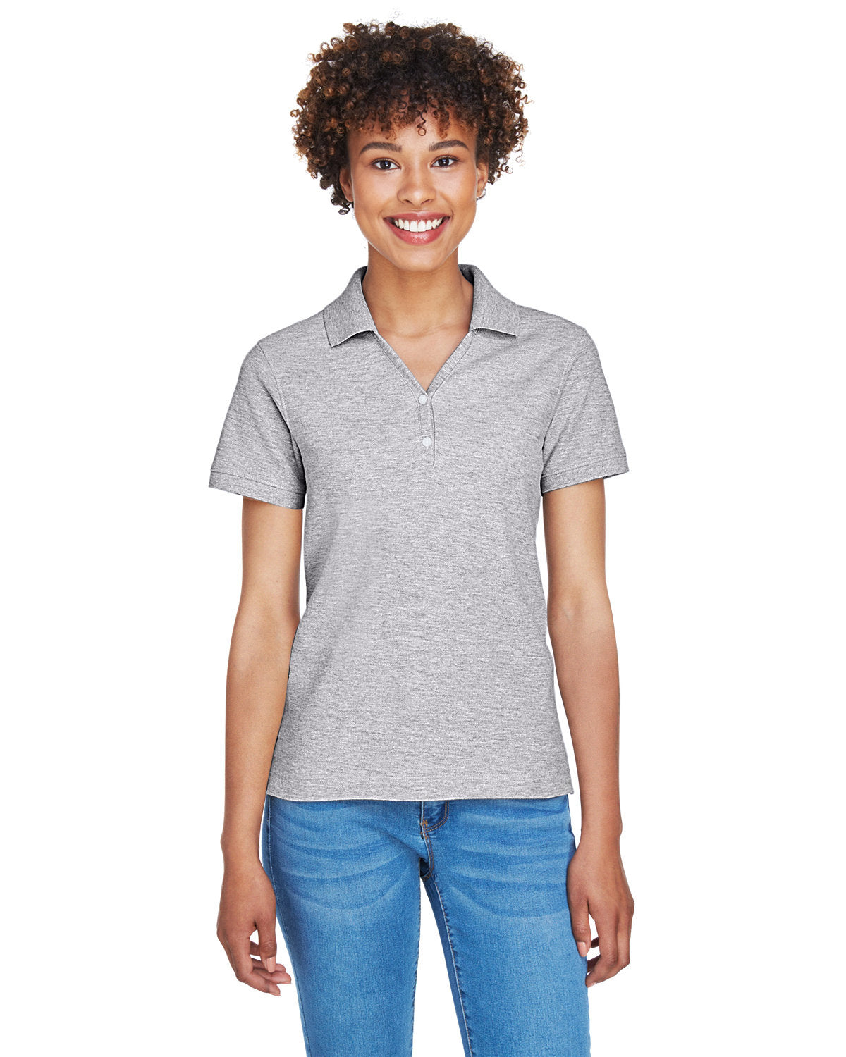 Elevate Your Look with the Devon & Jones Ladies' Pima PiquÃ© Y-Collar Polo!