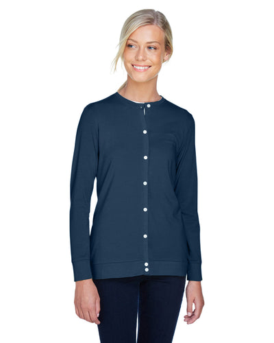 Flawless Elegance: Devon & Jones Ladies' Perfect Fitâ„¢ Ribbon Cardigan