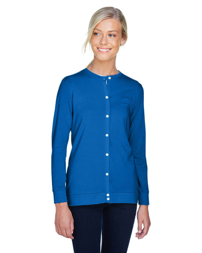 Flawless Elegance: Devon & Jones Ladies' Perfect Fitâ„¢ Ribbon Cardigan