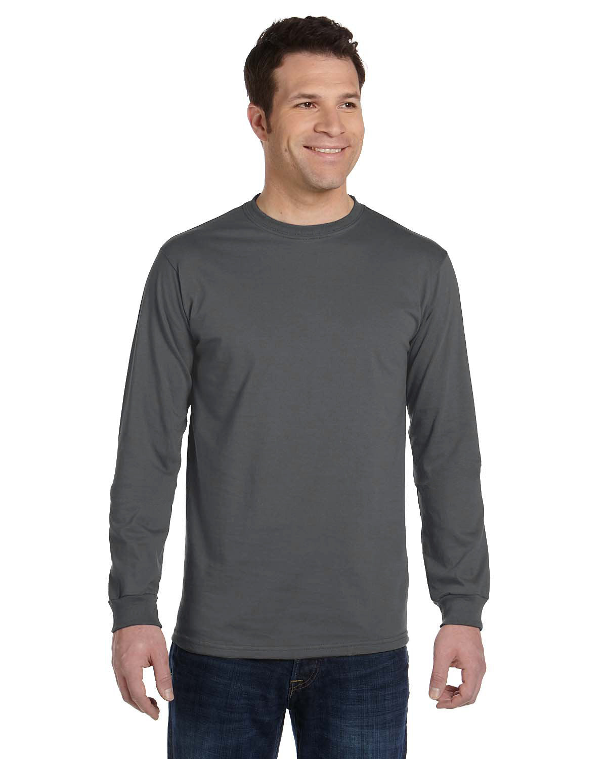 Timeless Comfort: Men's 100% Organic Cotton Classic Long-Sleeve T-Shirt by econscious