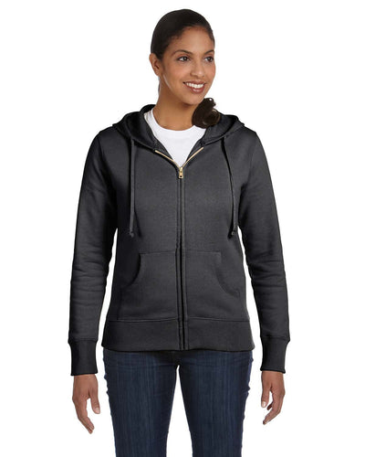 Elevate Comfort and Consciousness: Ladies' Organic/Recycled Full-Zip Hooded Sweatshirt by econscious