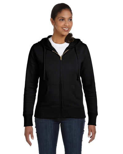 Elevate Comfort and Consciousness: Ladies' Organic/Recycled Full-Zip Hooded Sweatshirt by econscious