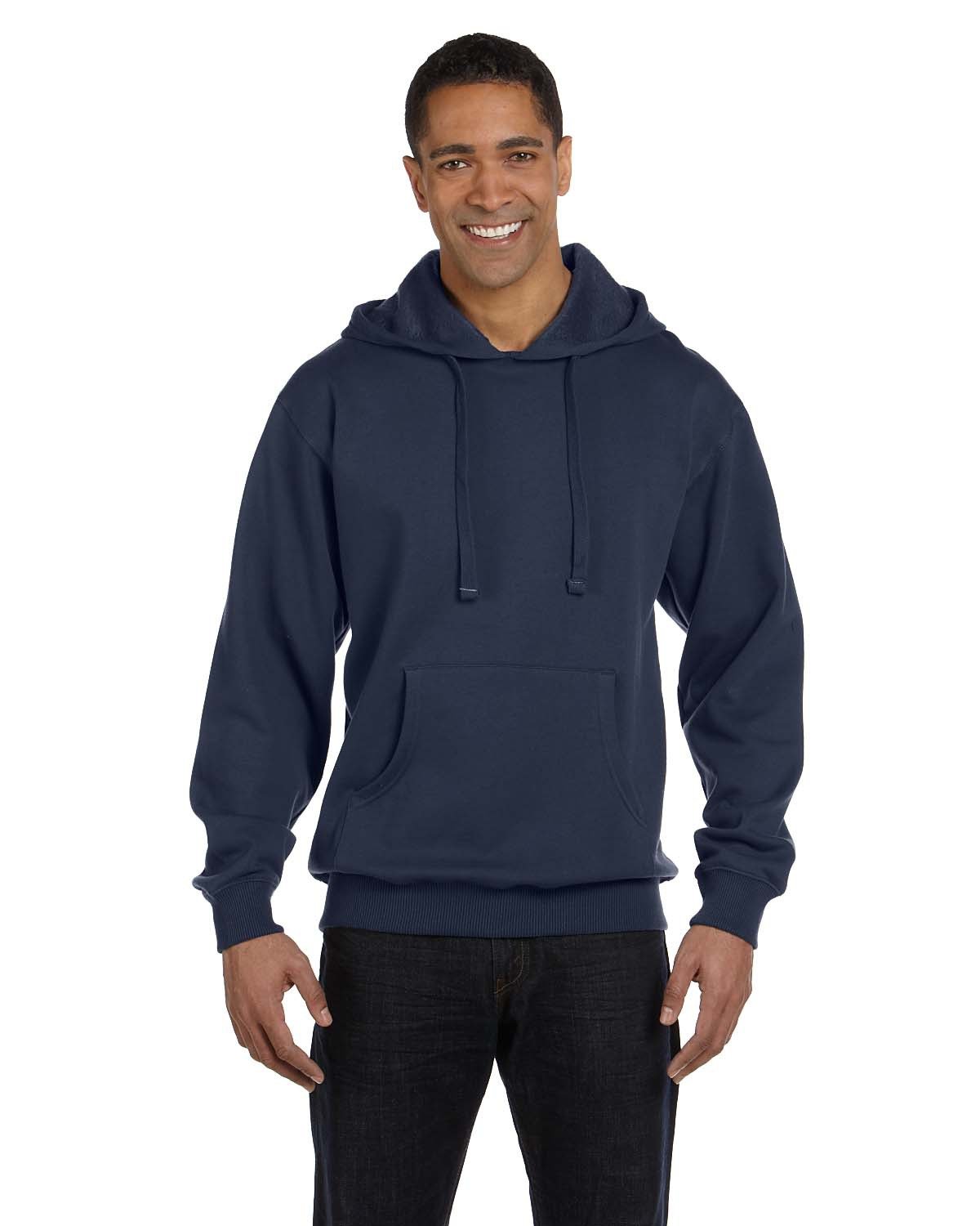 Elevate Comfort and Sustainability: Adult Organic/Recycled Pullover Hooded Sweatshirt by econscious