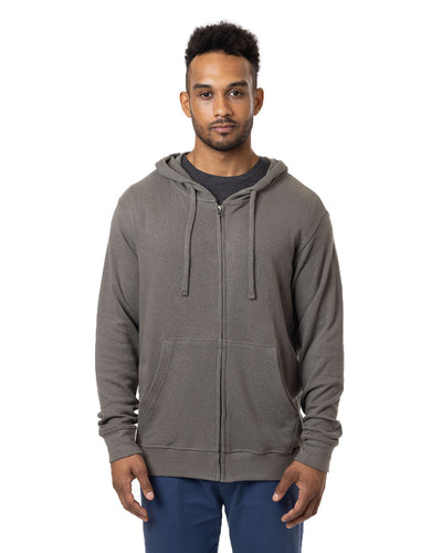 Elevate Sustainability in Every Zip: Unisex Hemp Hero Full-Zip Hooded Sweatshirt by econscious