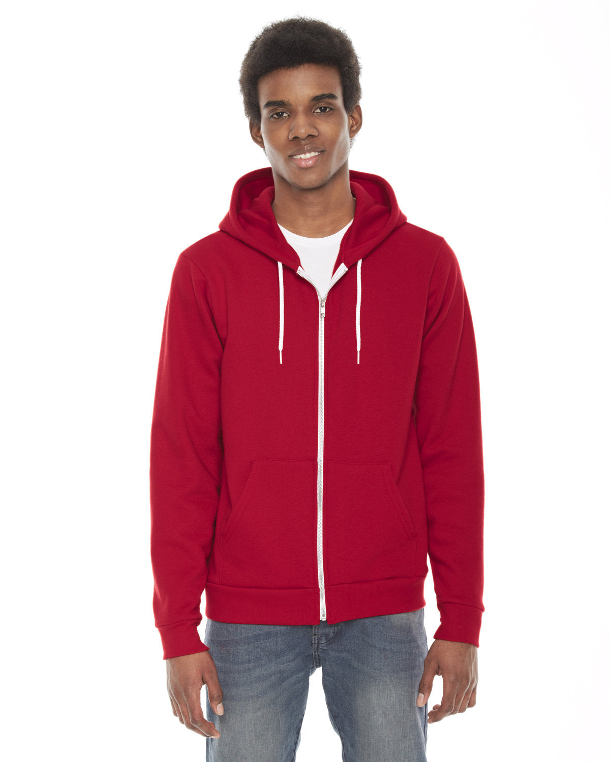 Supreme Comfort and Style: American Apparel Unisex Flex Fleece Zip Hoodie - Apparel Globe