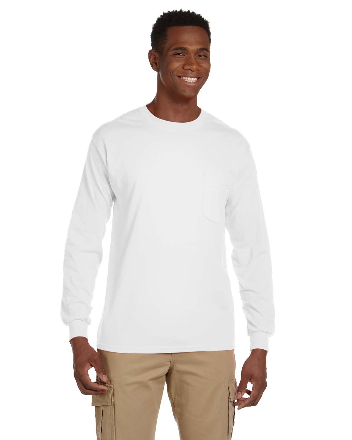 GILDANS-LONG-SLEEVE-POCKET-TEE-ULTRA-COTTONÂ®-COMFORT