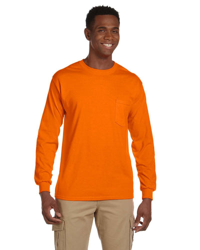 GILDANS-LONG-SLEEVE-POCKET-TEE-ULTRA-COTTONÂ®-COMFORT