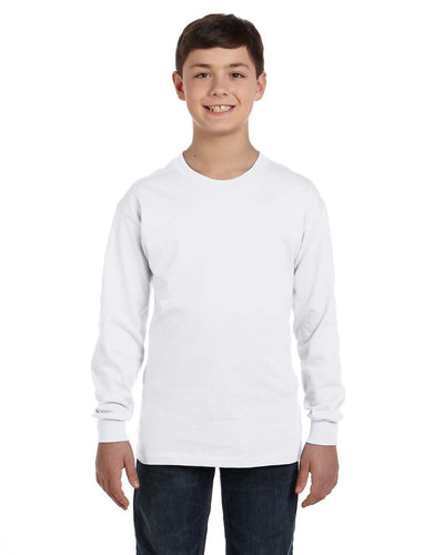 GILDAN-YOUTH-HEAVY-COTTONÂ„Â¢-LONG-SLEEVE-T-SHIRT-COZY-STYLE