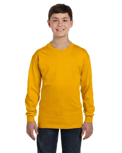 GILDAN-YOUTH-HEAVY-COTTONÂ„Â¢-LONG-SLEEVE-T-SHIRT-COZY-STYLE