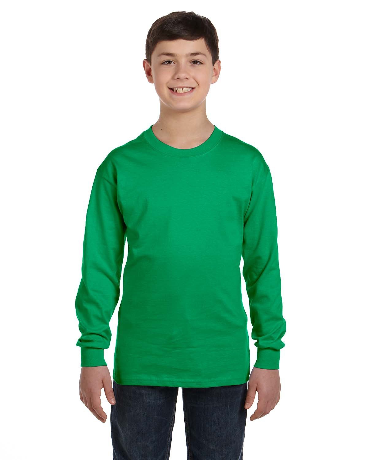 GILDAN-YOUTH-HEAVY-COTTONÂ„Â¢-LONG-SLEEVE-T-SHIRT-COZY-STYLE