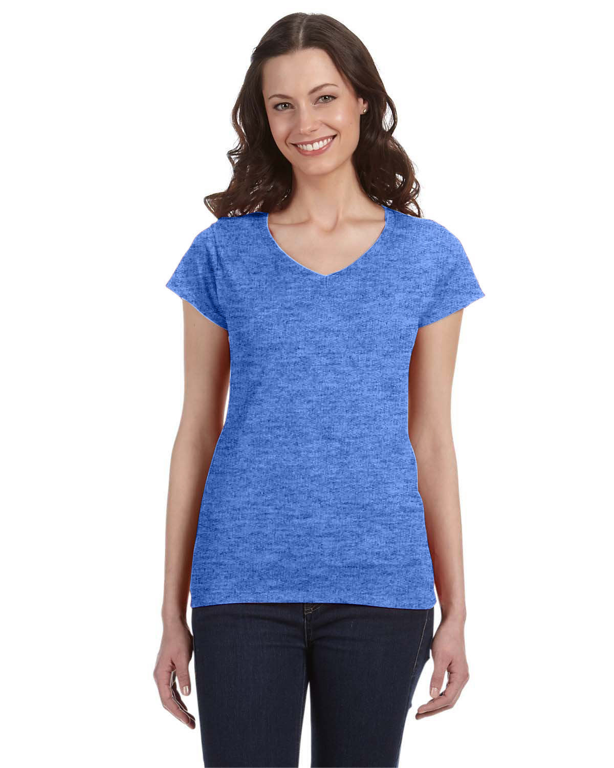 GILDAN-LADIES-SOFTSTYLE®-FITTED-V-NECK-T-SHIRT-CONTEMPORARY-ELEGANCE