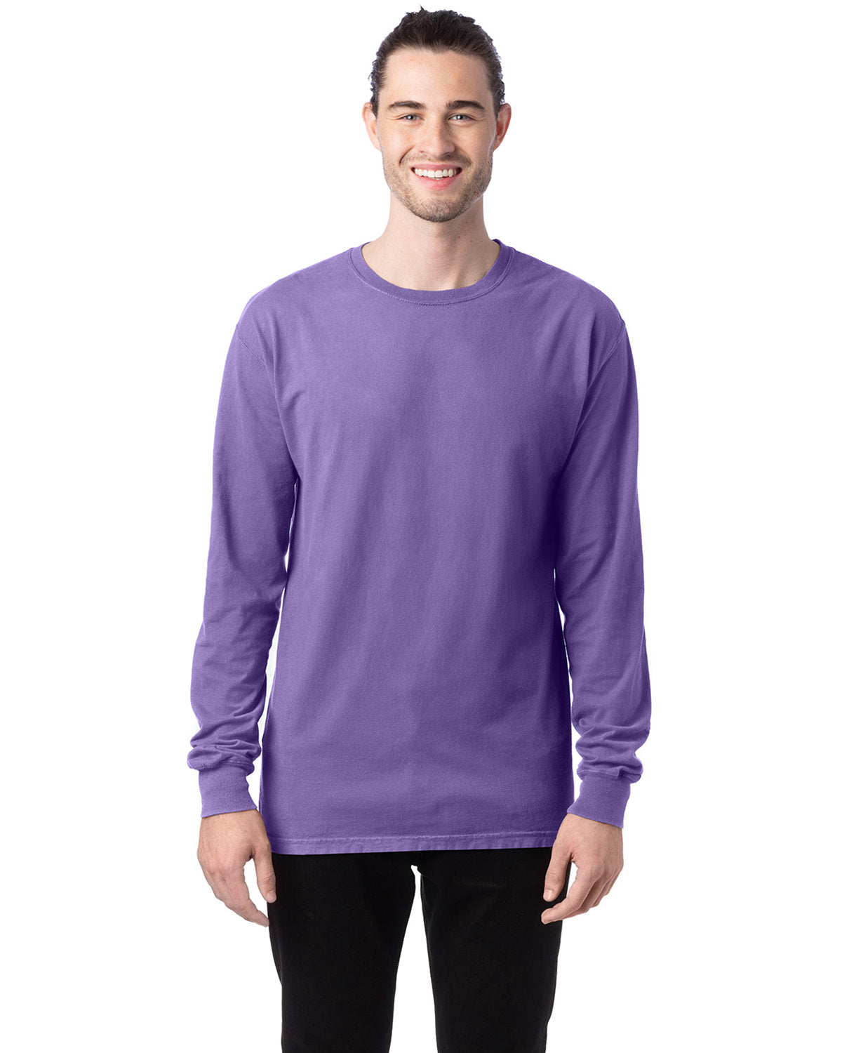 ComfortWash by Hanes Unisex Garment-Dyed Long-Sleeve T-Shirt GDH200