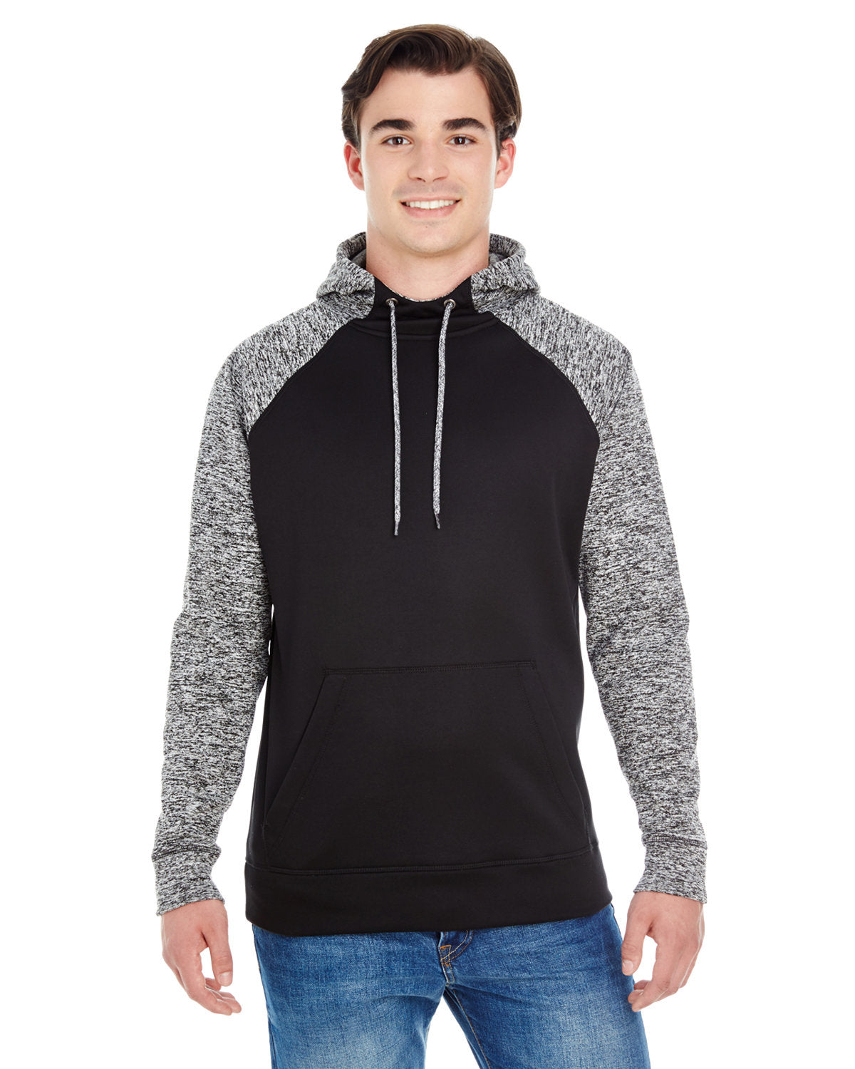 Stay Stylish and Cozy with the J America Adult Colorblock Cosmic Pullover Hooded Sweatshirt