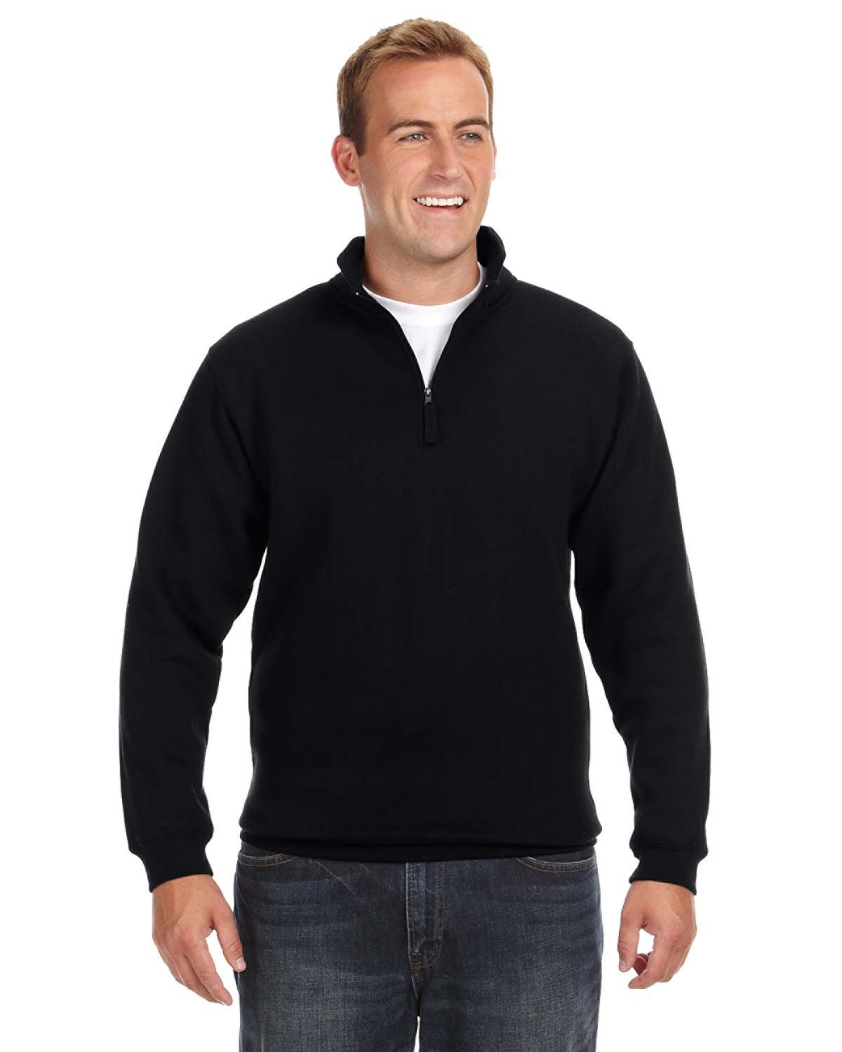 Unmatched Warmth and Style: J America Adult Heavyweight Fleece Quarter-Zip