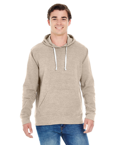 Effortless Appeal: J America Adult Triblend Pullover Fleece Hooded Sweatshirt