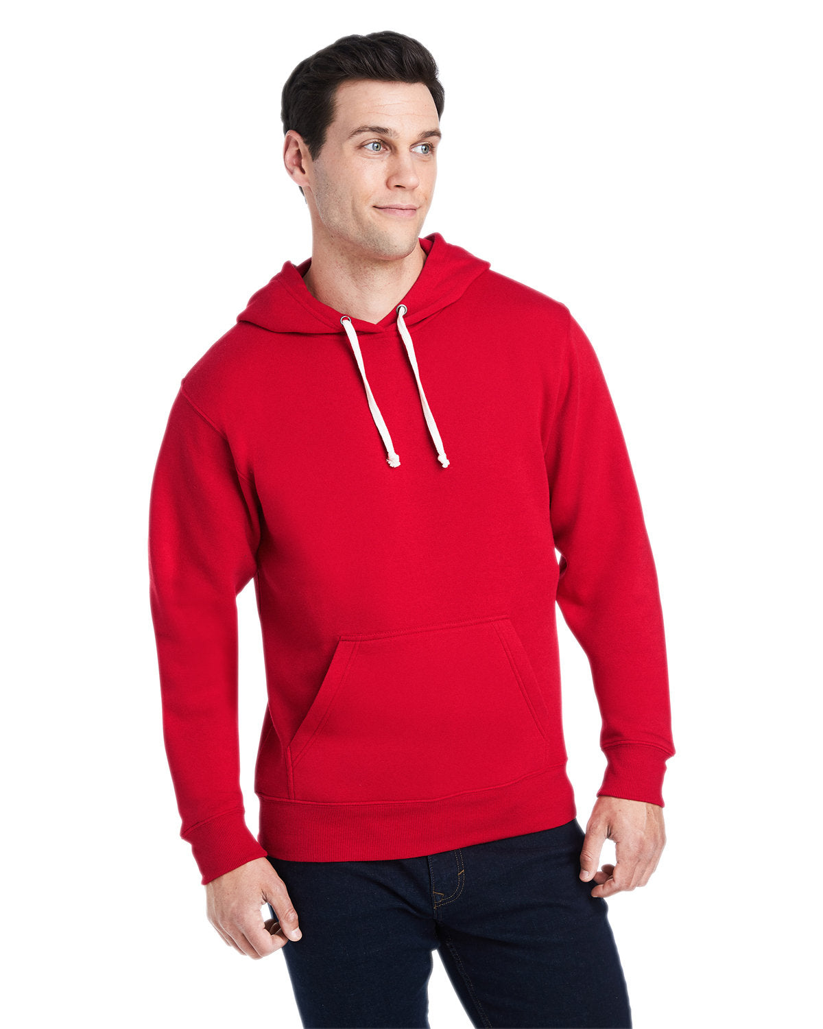 Effortless Appeal: J America Adult Triblend Pullover Fleece Hooded Sweatshirt