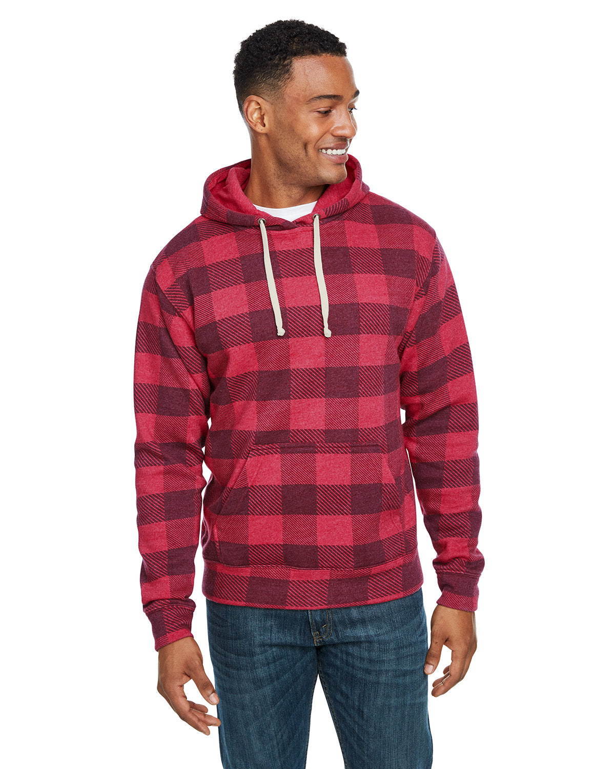 Effortless Appeal: J America Adult Triblend Pullover Fleece Hooded Sweatshirt