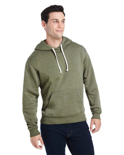 Effortless Appeal: J America Adult Triblend Pullover Fleece Hooded Sweatshirt