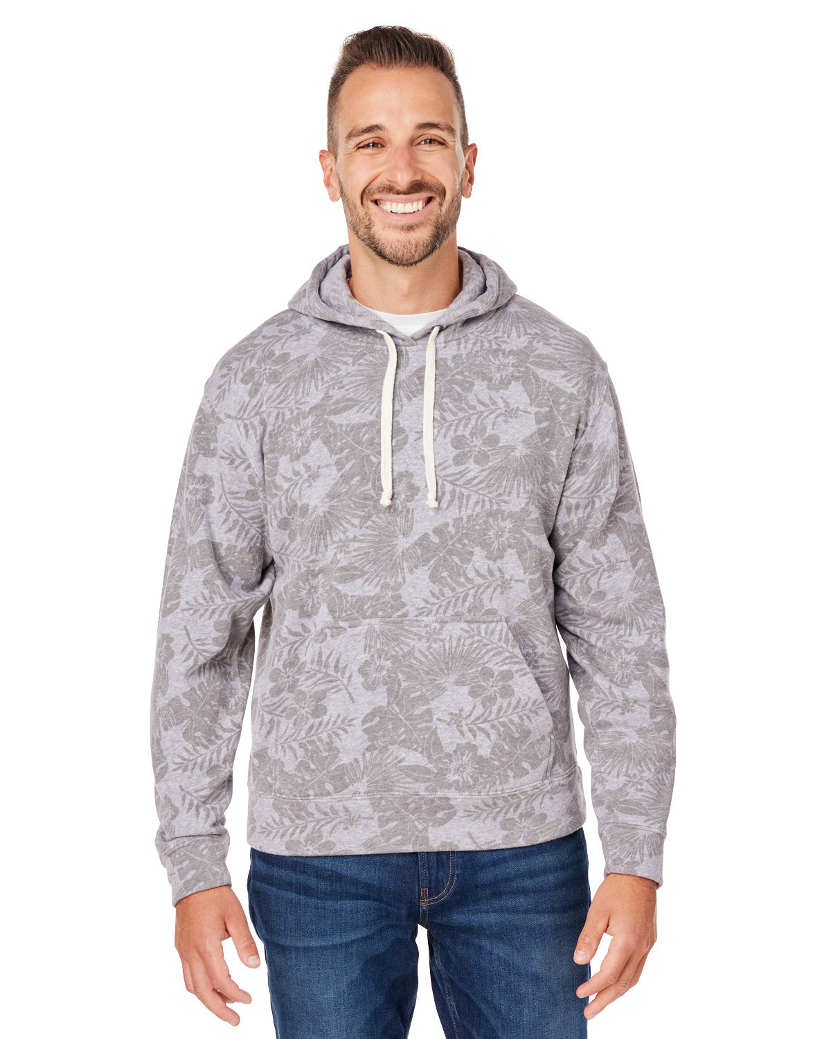 Effortless Appeal: J America Adult Triblend Pullover Fleece Hooded Sweatshirt