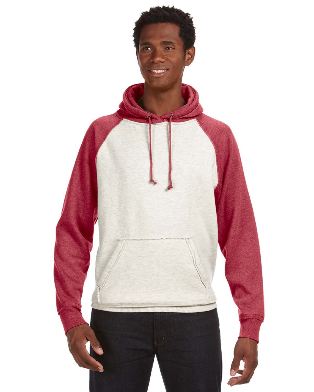 Timeless Appeal: J America Adult Vintage Heather Pullover Hooded Sweatshirt