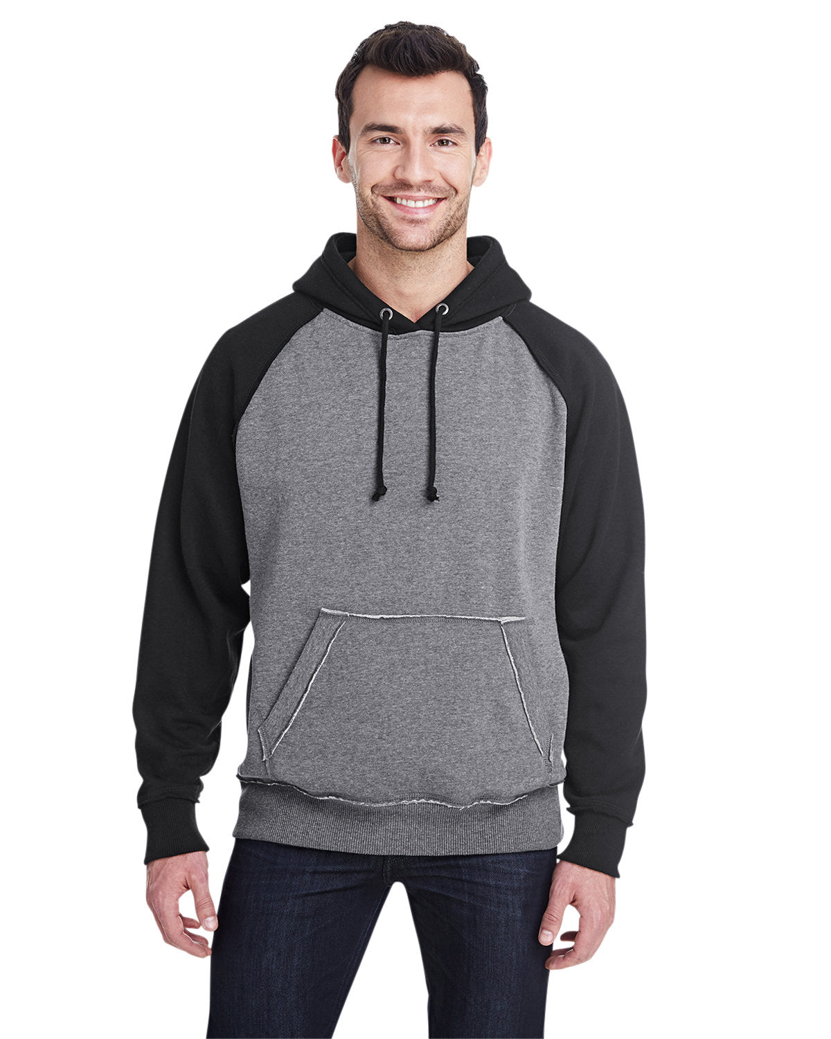 Timeless Appeal: J America Adult Vintage Heather Pullover Hooded Sweatshirt