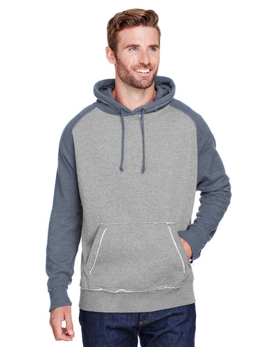 Timeless Appeal: J America Adult Vintage Heather Pullover Hooded Sweatshirt