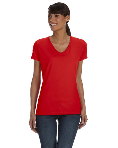 Fruit of the Loom Ladies' HD Cottonâ„¢ V-Neck T-Shirt: Elevate Your Style with Classic Comfort