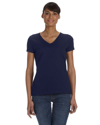 Fruit of the Loom Ladies' HD Cottonâ„¢ V-Neck T-Shirt: Elevate Your Style with Classic Comfort