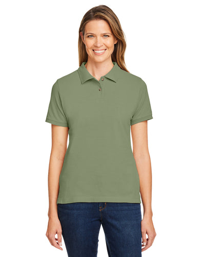 HARRITON Ladies' Ringspun Cotton PiquÃ© Polo Shirt: 6 oz. Short-Sleeve Elegance