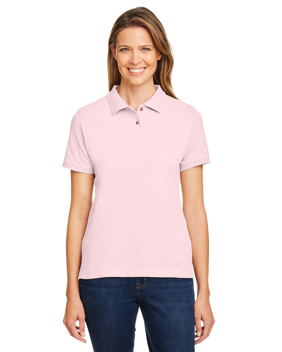 HARRITON Ladies' Ringspun Cotton PiquÃ© Polo Shirt: 6 oz. Short-Sleeve Elegance