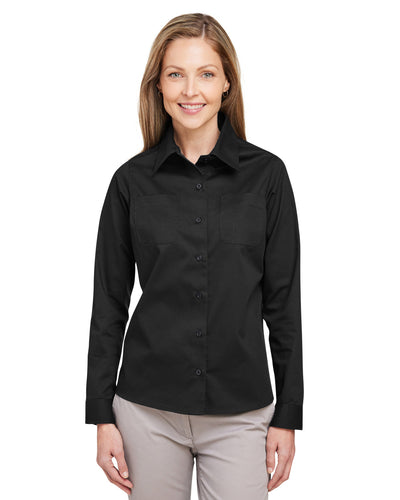 Harriton Ladies' Advantage IL Long-Sleeve Workshirt: Stylish Professionalism and Practical Performance"