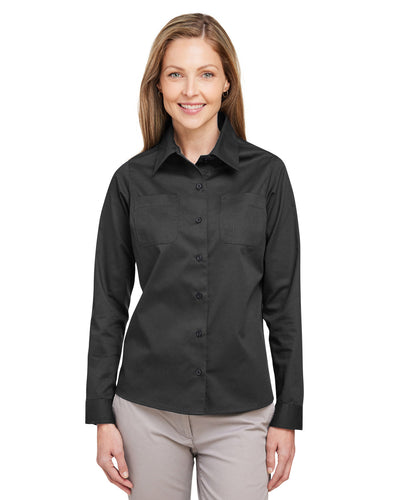 Harriton Ladies' Advantage IL Long-Sleeve Workshirt: Stylish Professionalism and Practical Performance"