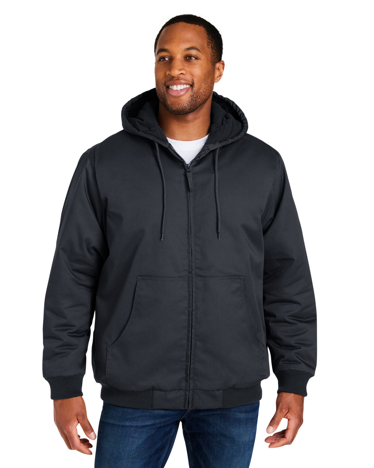 Harriton Unisex ClimaBloc Heavyweight Hooded Full-Zip Jacket: Ultimate Weather Protection in a Stylish Full-Zip Design.